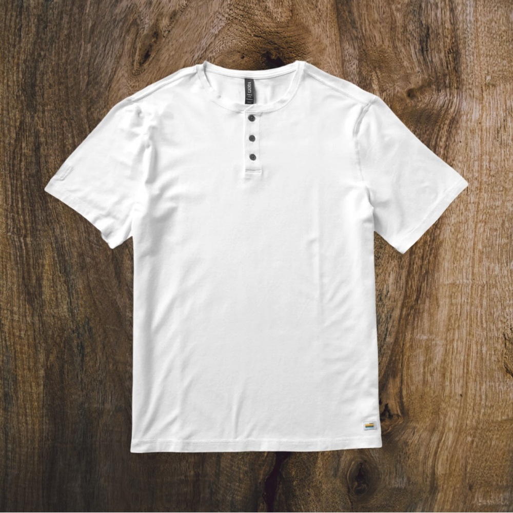 VUORI Short-Sleeve Ever Henley White Medium